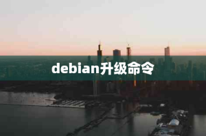 DEBIAN升级命令